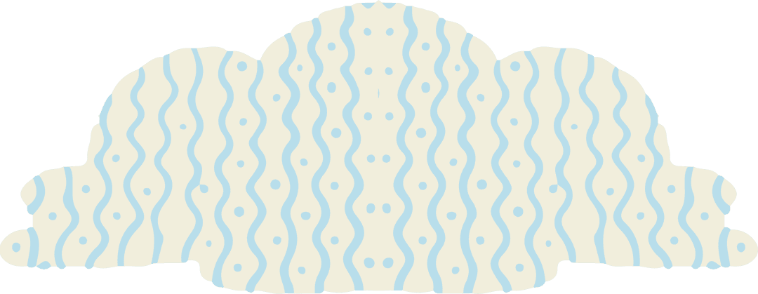 Abstract wavy pattern shape on transparent background: modern decorative design
