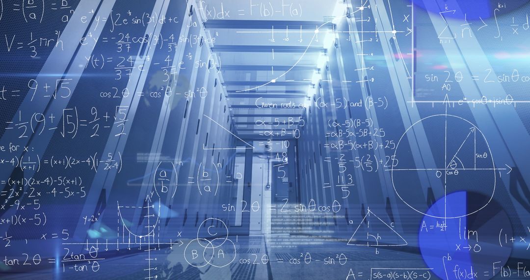 Digital Mathematical Overlay in Modern Server Room