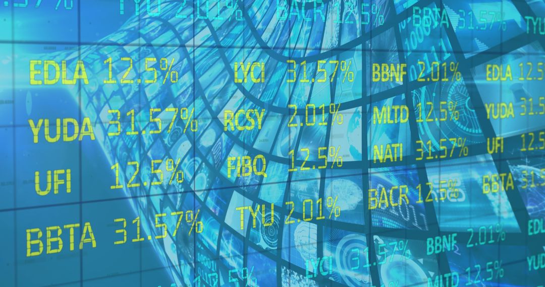 Dynamic Stock Market Data on Multiscreen Digital Interface