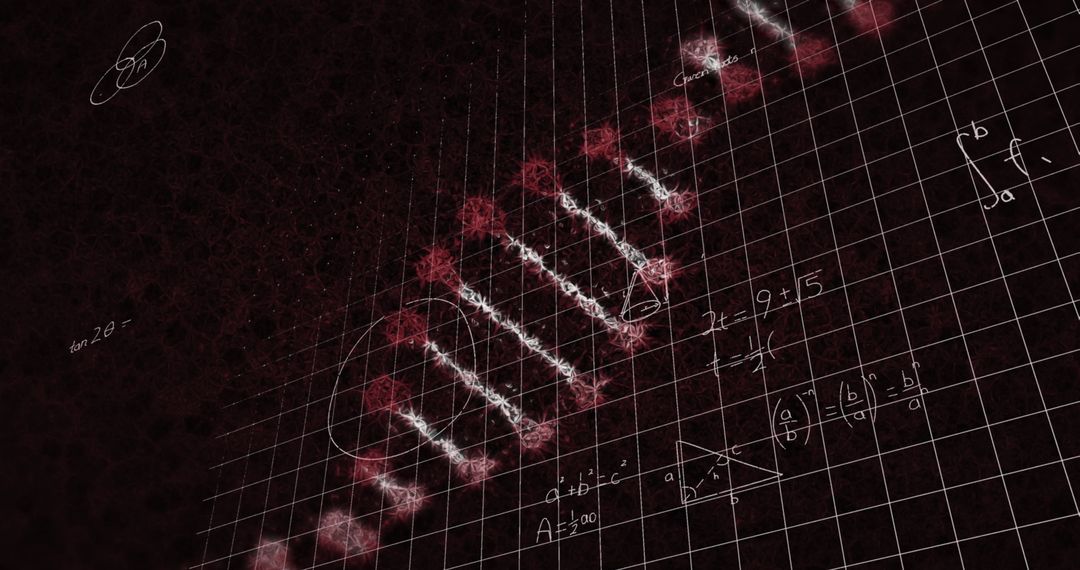 Mathematics and DNA Integration Conceptual Visual Representation