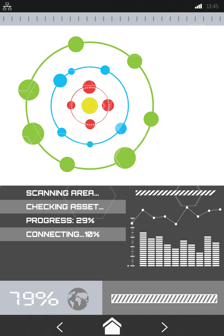 Futuristic Digital Interface Overlay with Transparent Background