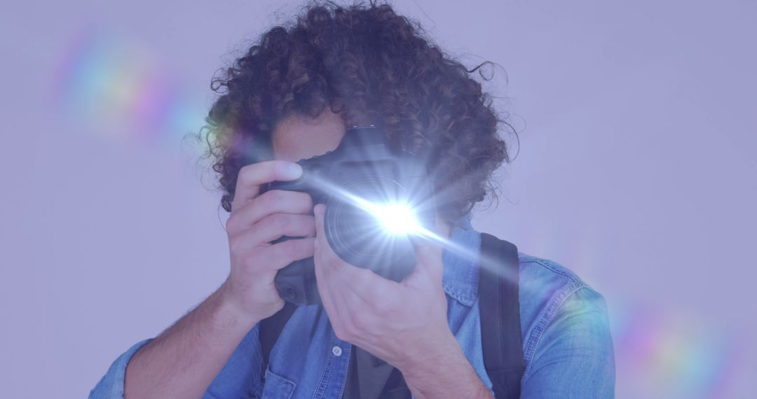 Photographer Capturing on World Photo Day with Digital Camera