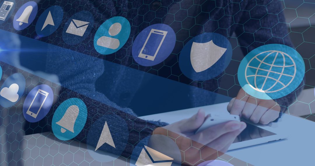 Social Media Technology Interface with Smartphone User