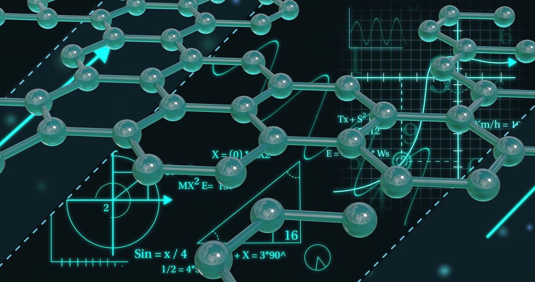 Molecular Structure with Complex Mathematical Equations in Scientific Perspective