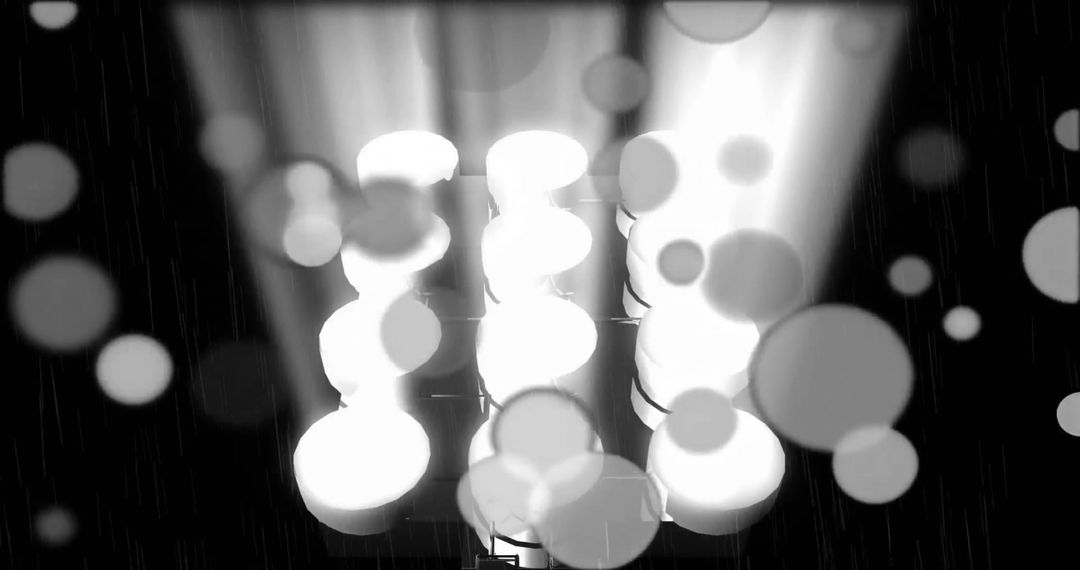 Abstract Glowing Light Patterns in Motion