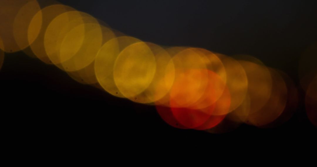 Abstract Colorful Light Bokeh on Dark Background