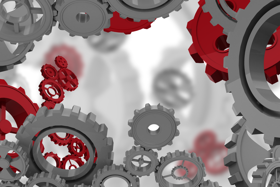 Red and Gray Cogs with copy Space on Transparent Background - Download Free Stock Images Pikwizard.com