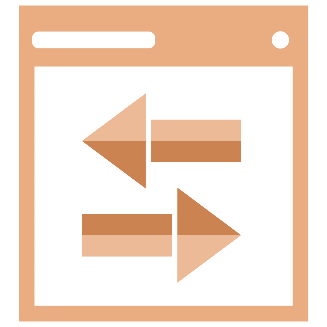 Digital Arrows on Transparent Screen Illustration