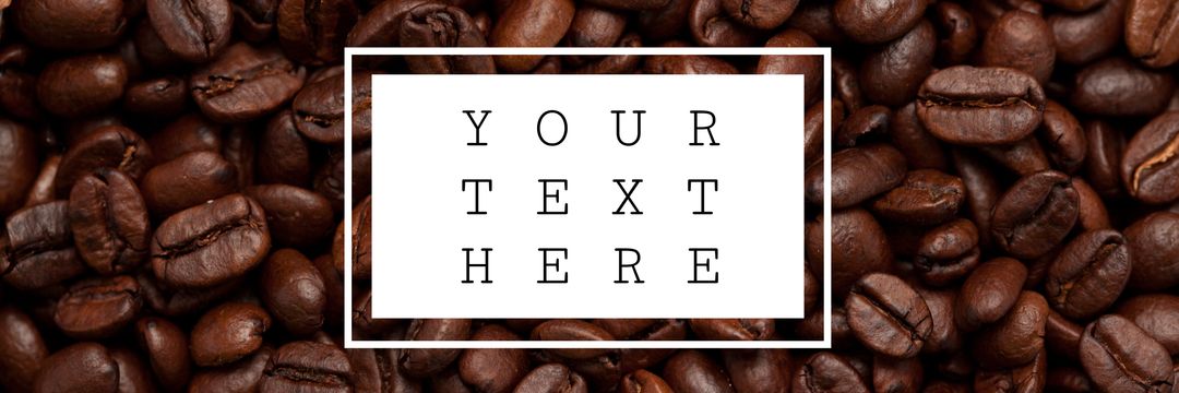 Customizable Coffee Bean Background for Marketing Designs