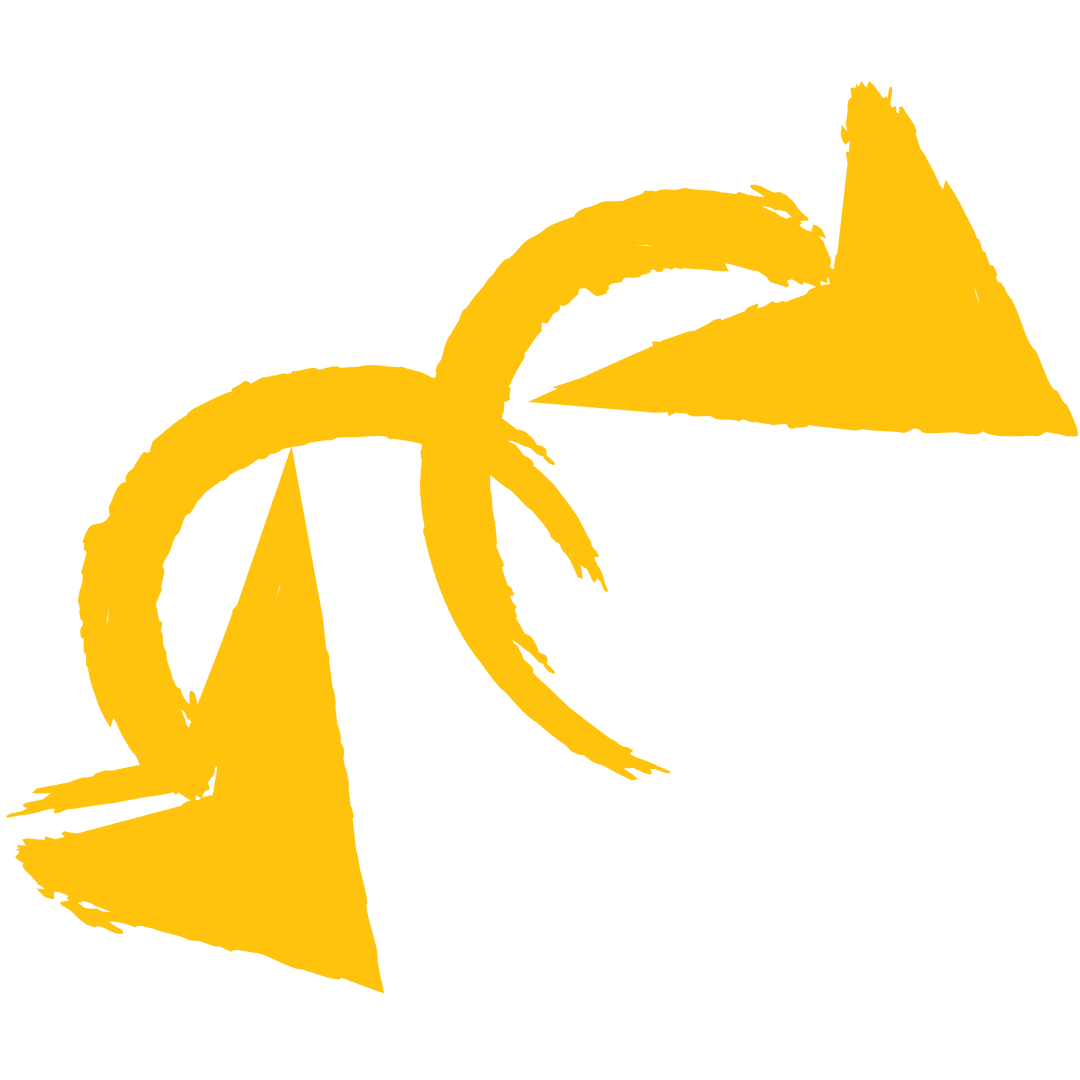 Golden Spiral Arrows on Transparent Vector Backdrop