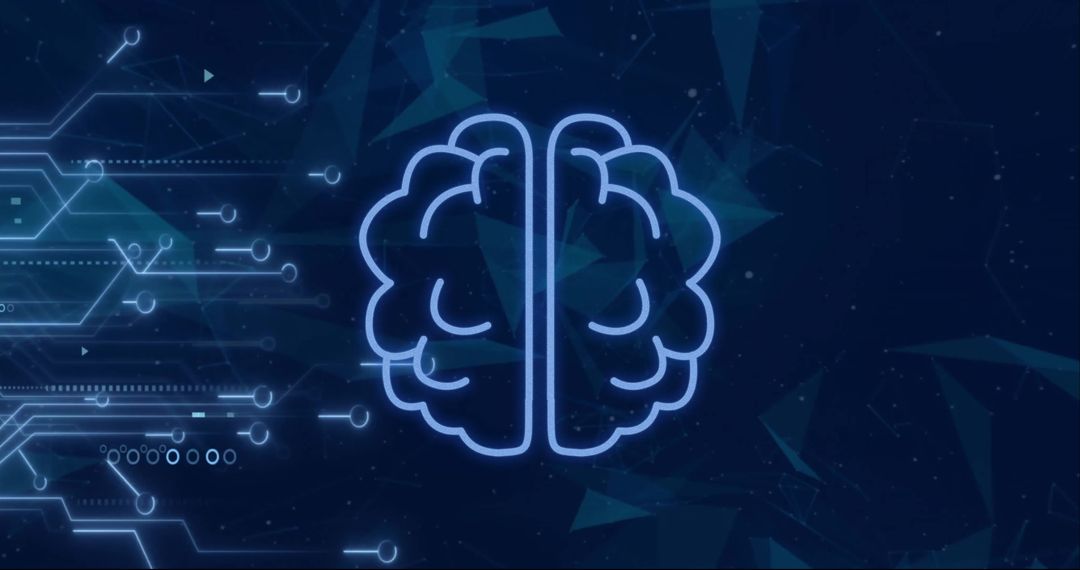 Digital Brain Symbolizing Artificial Intelligence Technology