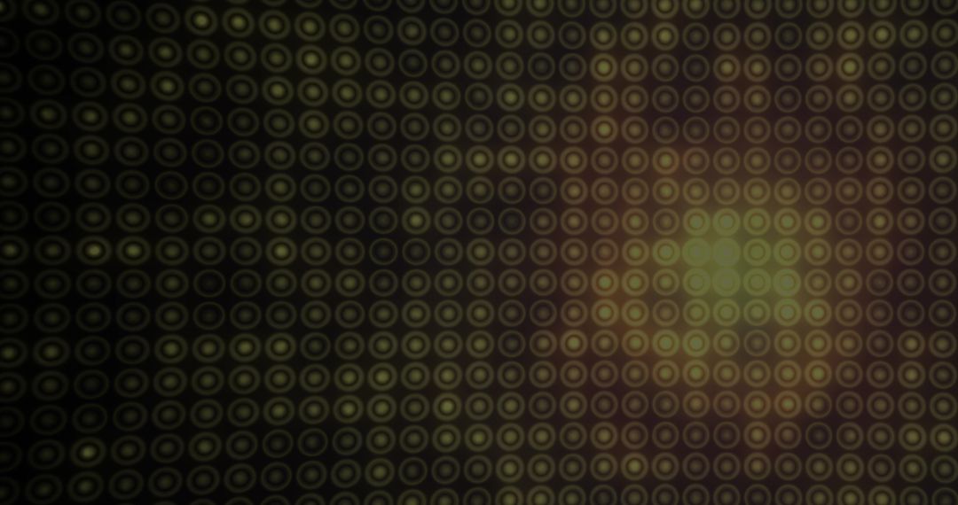 Orange Circular Digital Pattern on Dark Background
