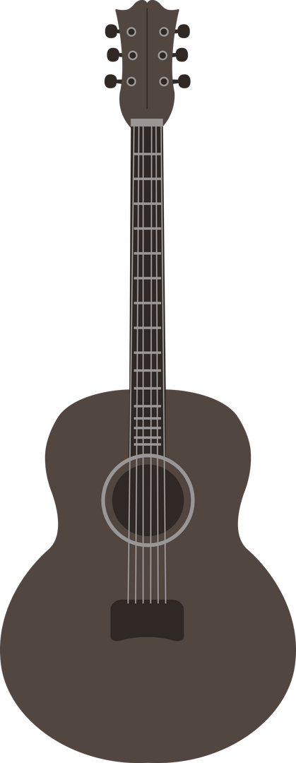 Brown Acoustic Guitar On Transparent Background Isolated - Download Free Stock Images Pikwizard.com