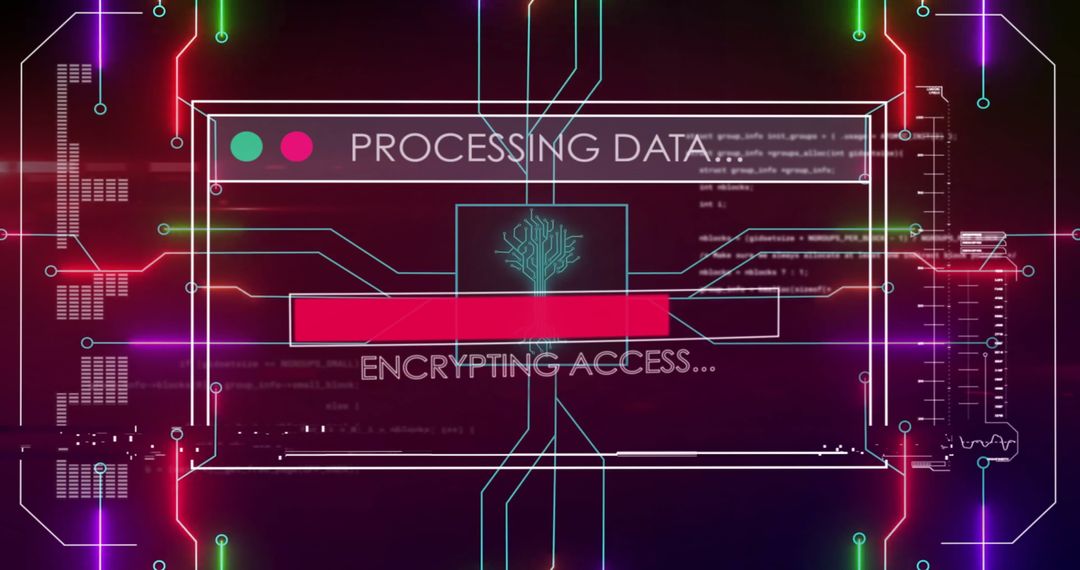 Futuristic Data Encryption Interface with Circuit Board Technology - Free Images, Stock Photos and Pictures on Pikwizard.com