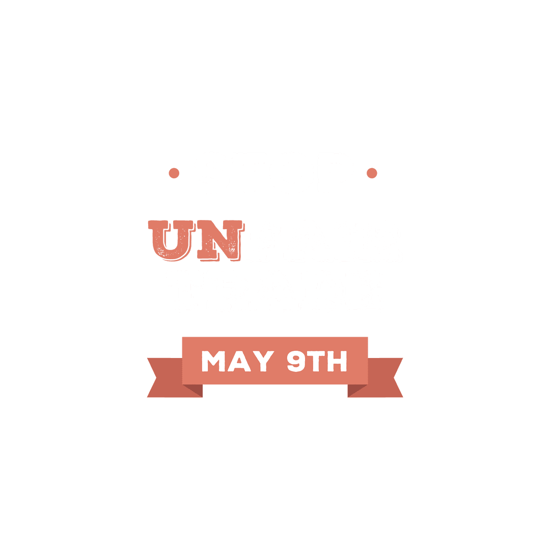 Transparent Digital Text Design Saying Stop Unfair Trade