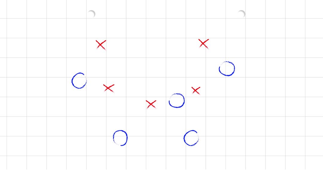 Strategic Game Plan Diagram with Grid Background