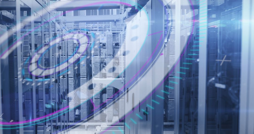 Digital Scanning Overlay on Data Center Servers