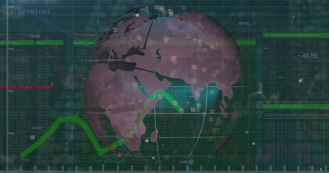 Global Network and Data Visualization on High-Tech Interface