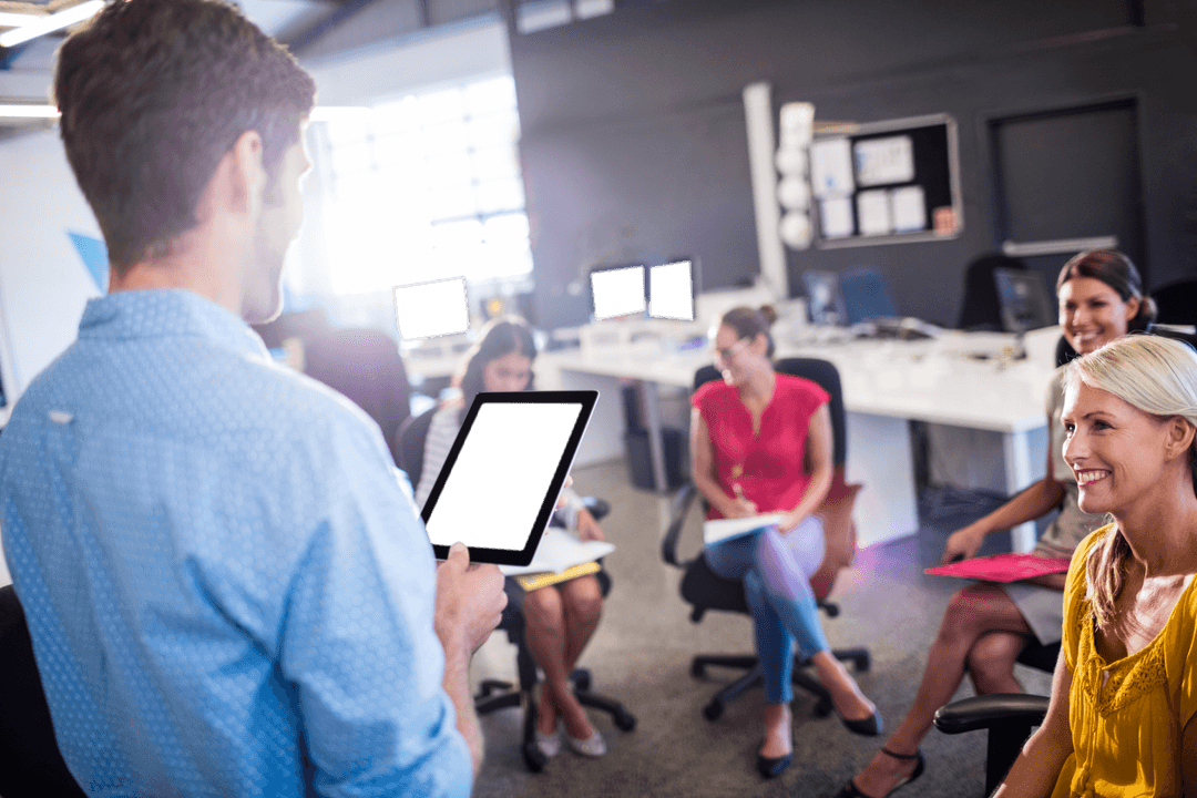 Transparent Collaboration: Team Meeting with Digital Tools