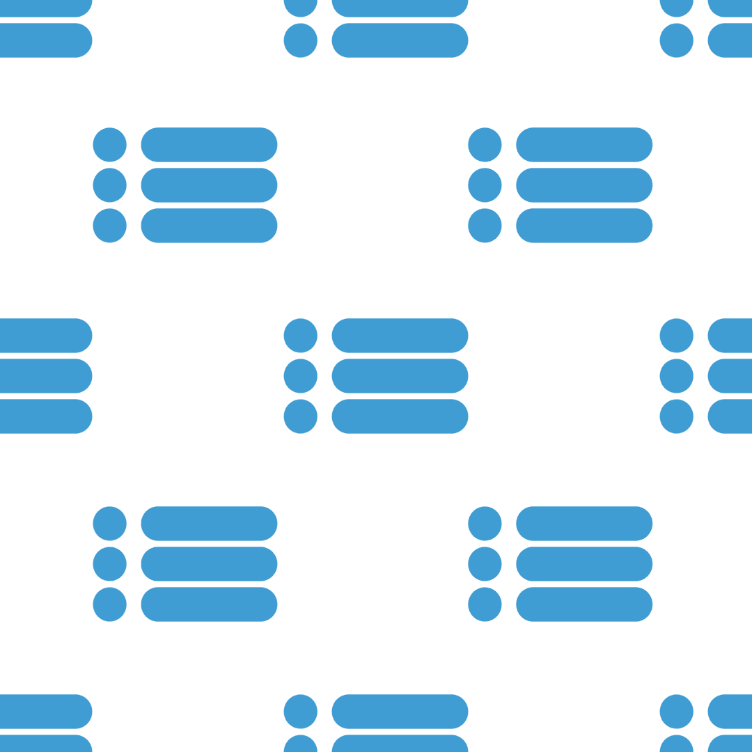 Abstract Blue Stripe and Dot Pattern on Transparent Background