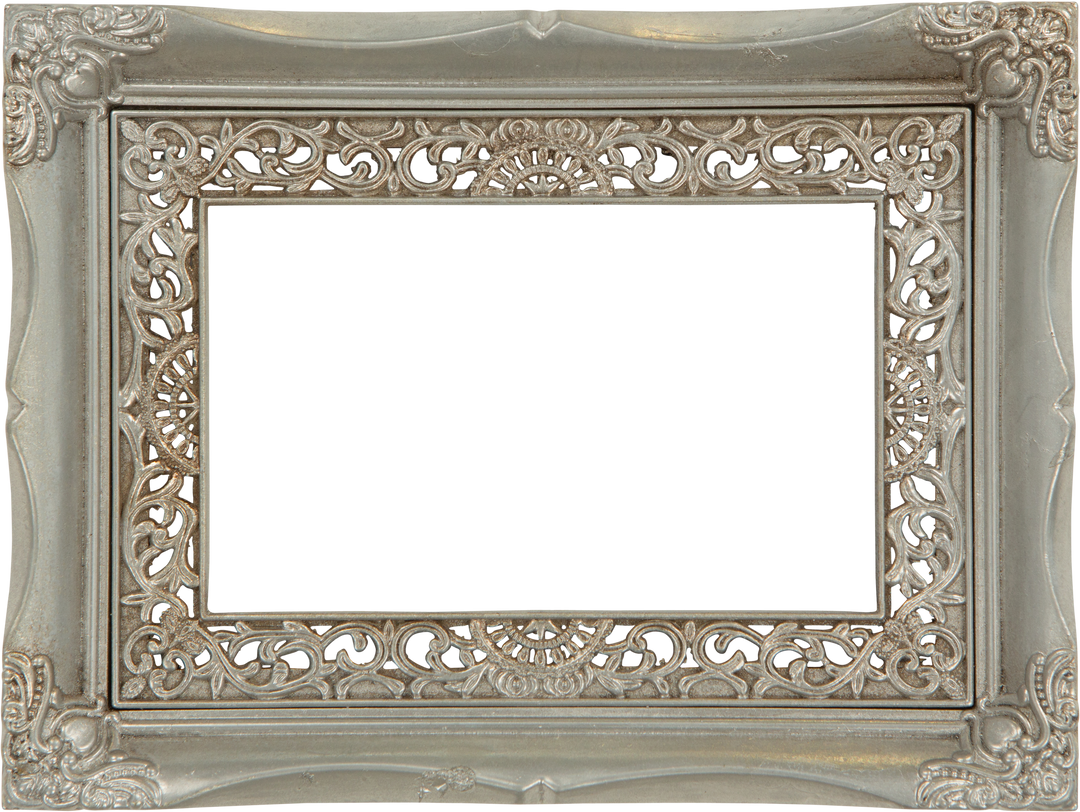 Decorative Grey Frame on Transparent Background for Artwork or Photography display - Download Free Stock Images Pikwizard.com