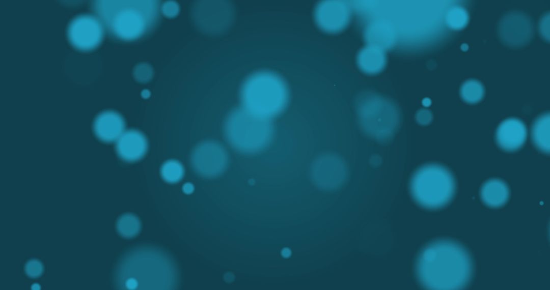 Abstract Blue Bokeh Lights on Dark Background