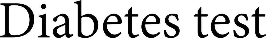 Diabetes Test Concept text on Transparent Background