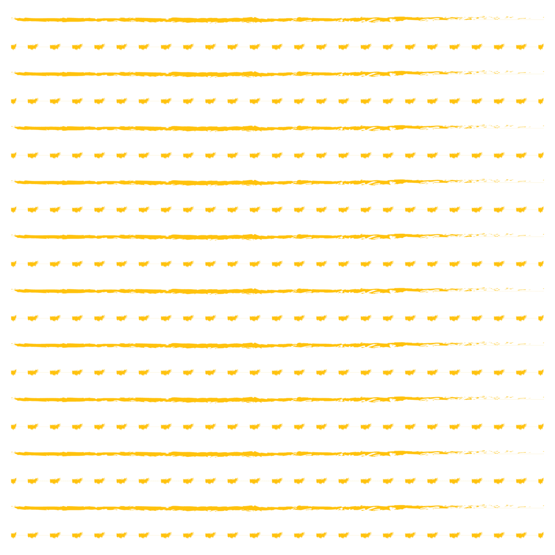 Yellow Dashes and Lines on Transparent Background