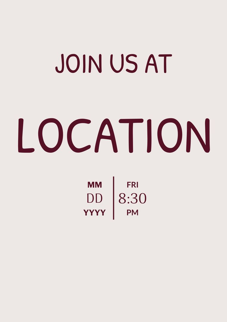 Minimalistic Event Invitation Template