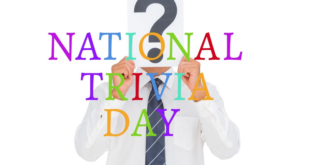 National Trivia Day Celebration Concept with Question Mark Sign - Free Images, Stock Photos and Pictures on Pikwizard.com