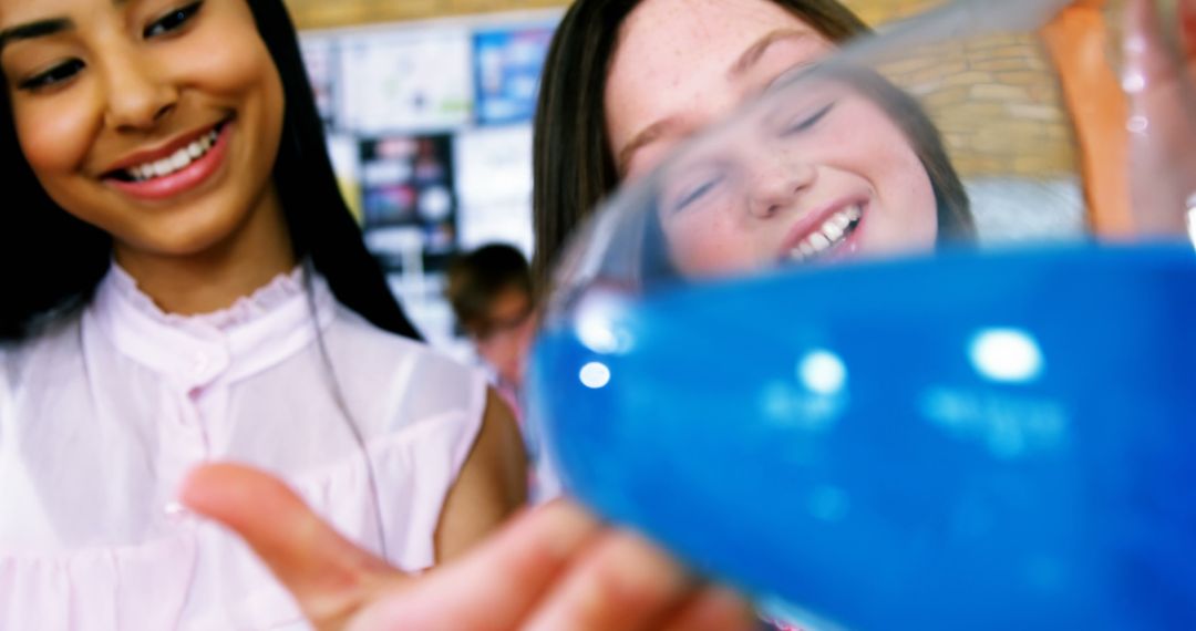 Curious Students Experimenting with Chemicals in Science Class - Free Images, Stock Photos and Pictures on Pikwizard.com