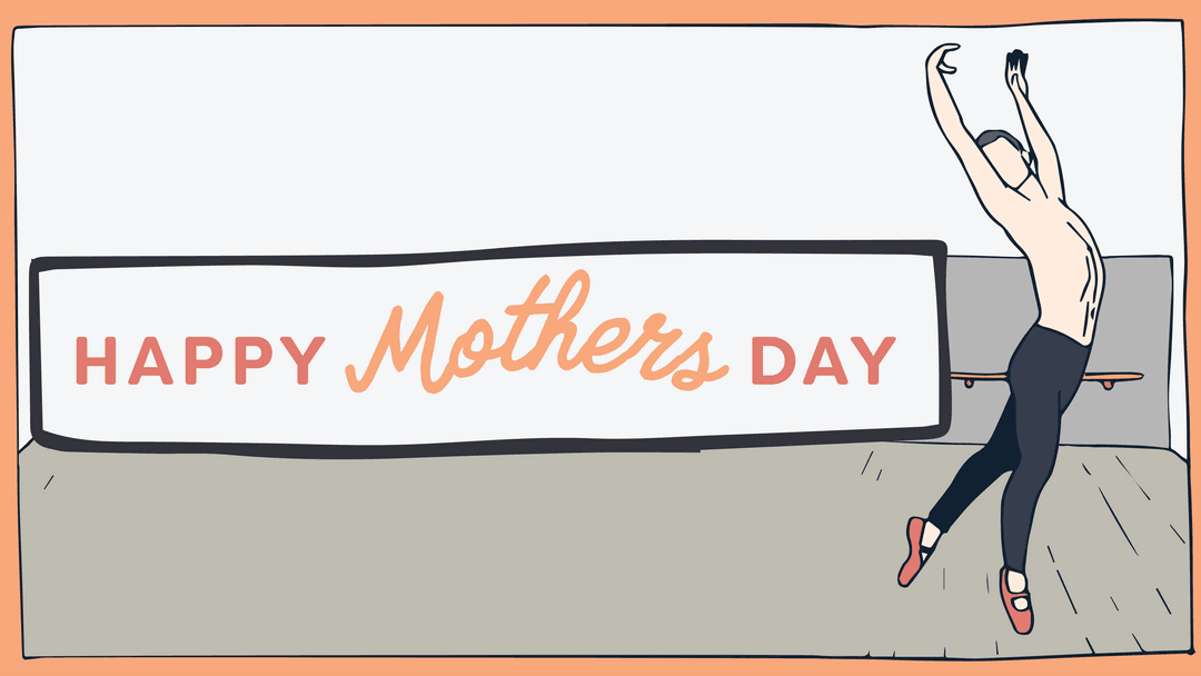 Happy Mothers Day Message Transparent Illustrated Dance Design