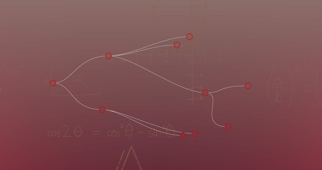Connecting Dots with Equations in Gradient Background Innovation Theme