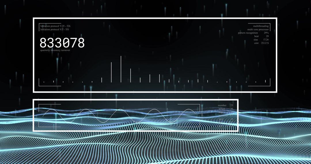 Digital Data Processing Over Abstract Landscape Visualization