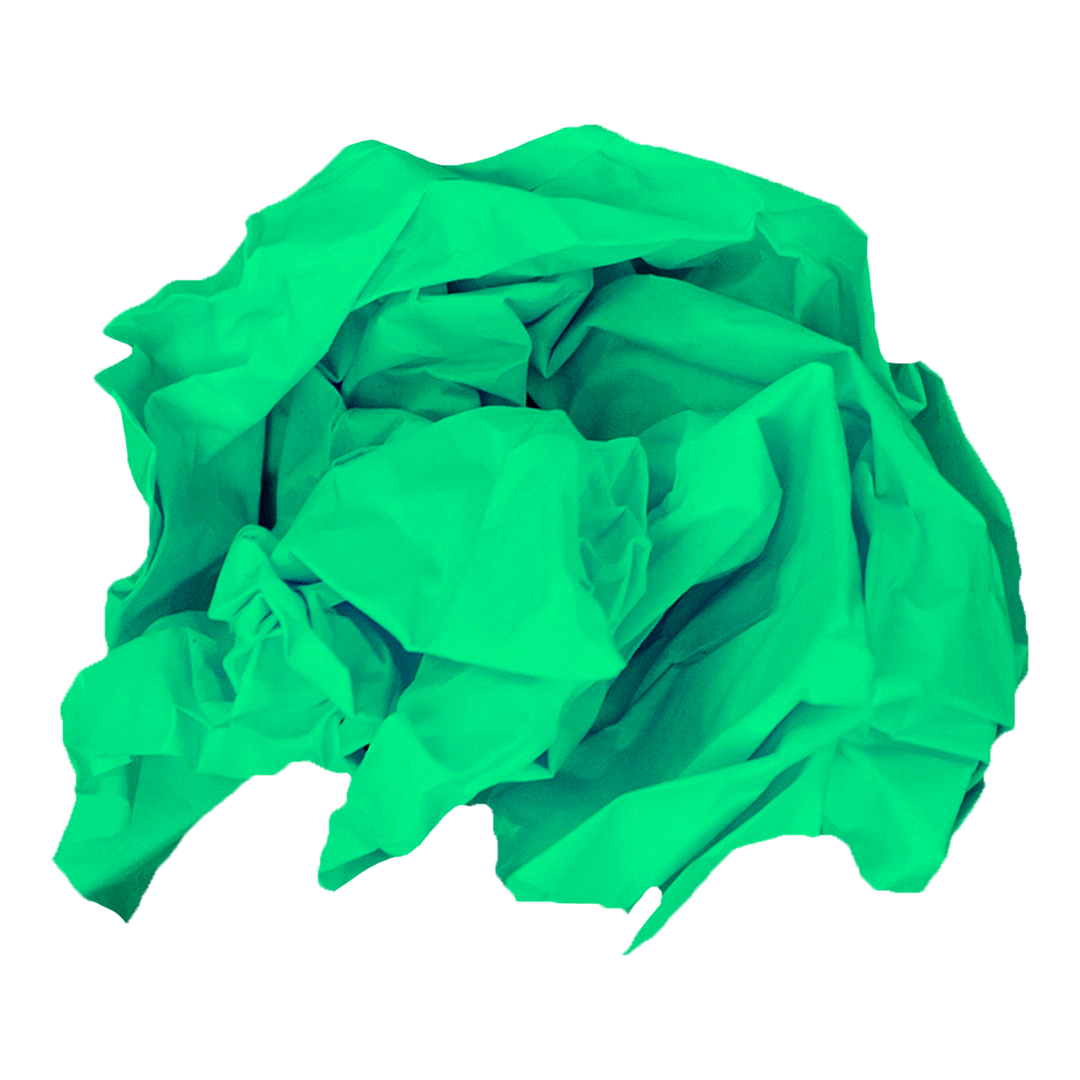 Transparent PNG Illustration of Green Crumpled Paper Isolated on Blank Background - Download Free Stock Images Pikwizard.com