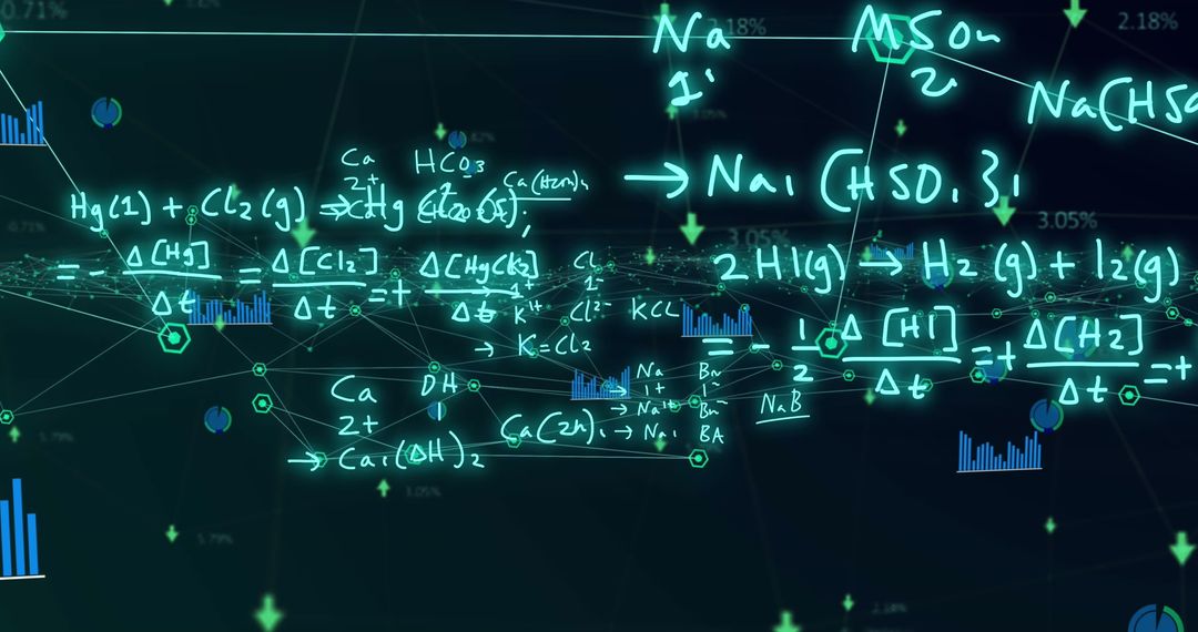 Scientific Equations and Data Visualization in Digital Display