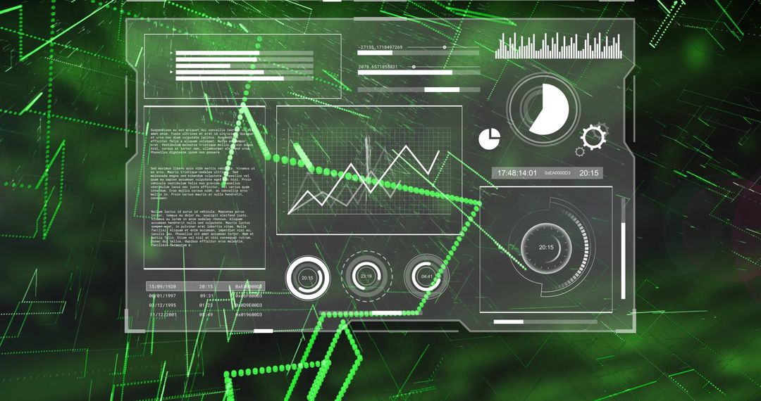 Futuristic Digital Data Integration Interface