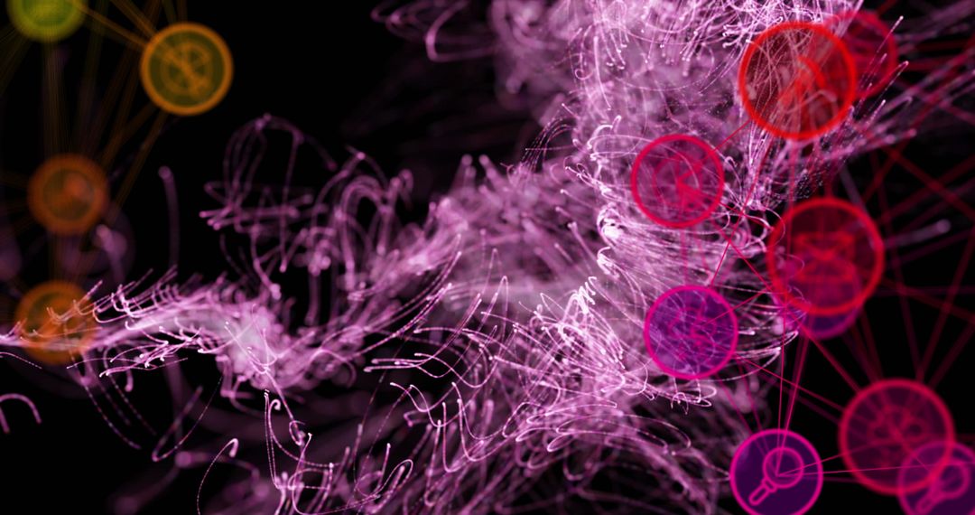 Abstract Virtual Network and Data Connection Background - Free Images, Stock Photos and Pictures on Pikwizard.com