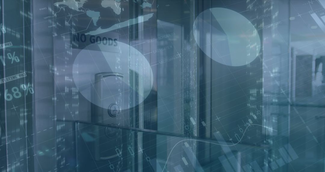 Digital Data Overlaid on Office Lift