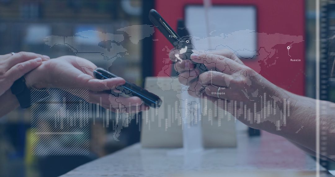 Mobile Payment Technology and Global Networks Concept