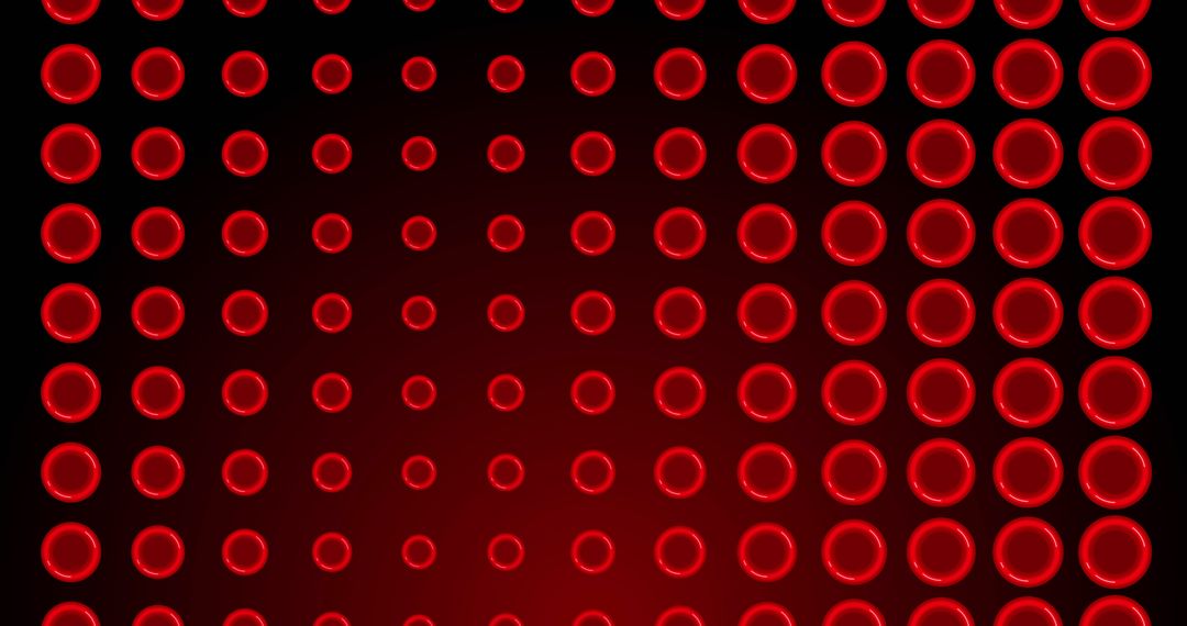 Red Circles on Dark Red Background Representing Cells