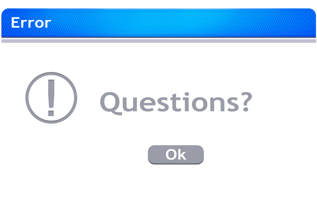 error warning with questions message on transparent background - Download Free Stock Images Pikwizard.com