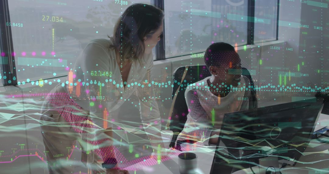 Diverse Professionals Analyzing Global Business Data