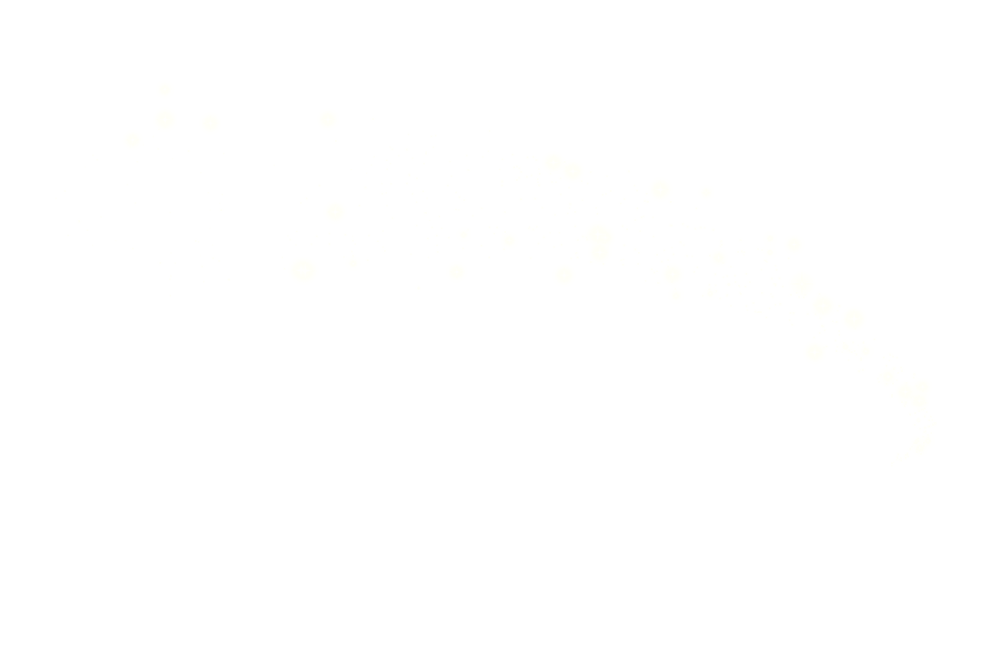 Glittering White Star Swirl on Transparent Background