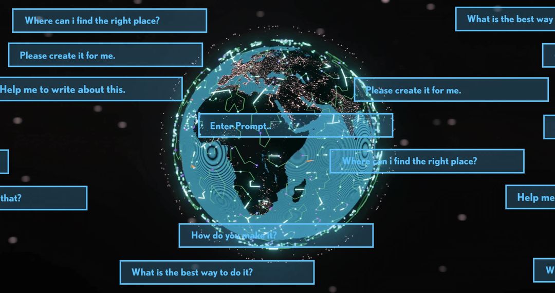 Digital Earth with AI Connectivity and Data Processing