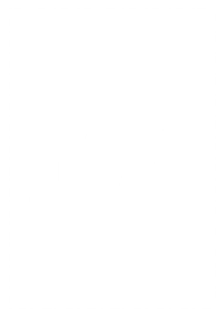 Elegant Invitation Typography on Transparent Background