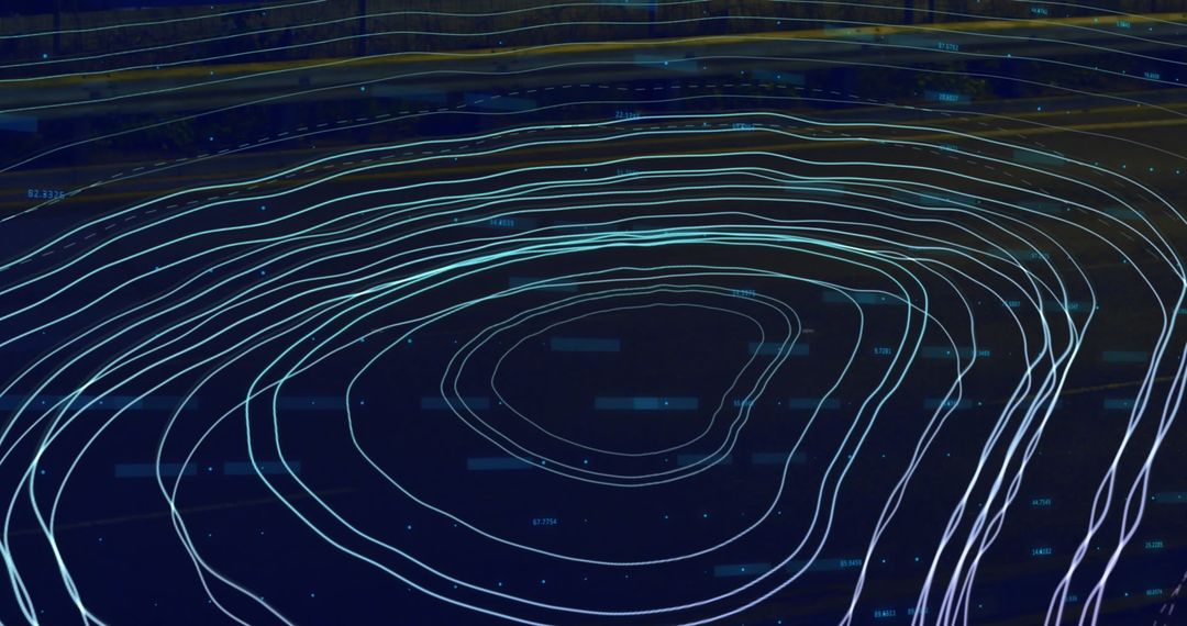 Futuristic Concept of Global Network and Data Visualization