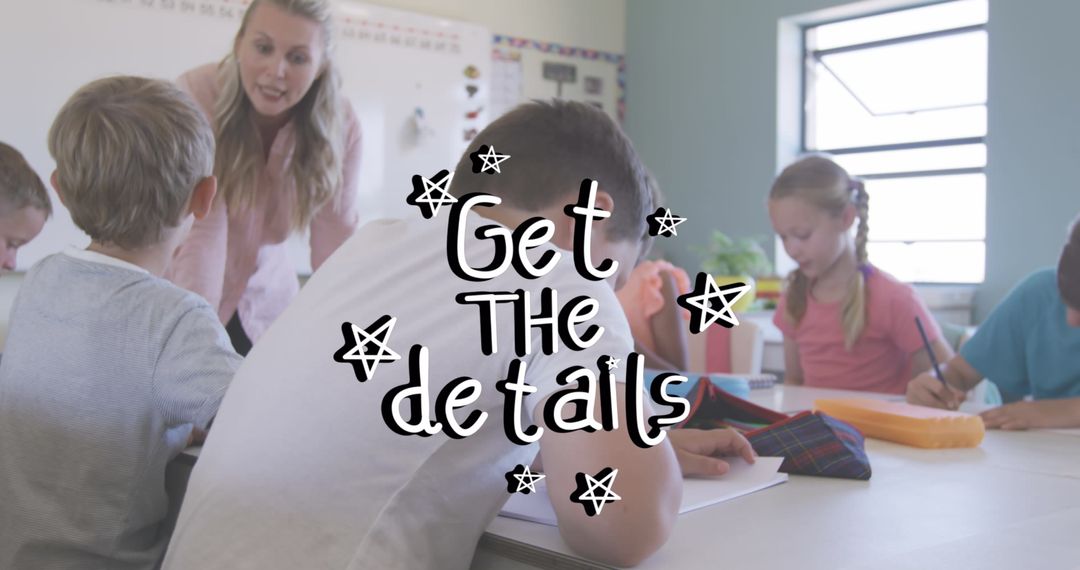 Caucasian Students Engaged in Classroom Learning Activity