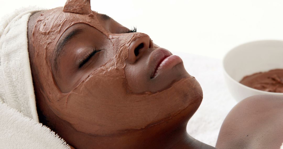 Relaxing Spa Treatment with Facial Mask - Free Images, Stock Photos and Pictures on Pikwizard.com