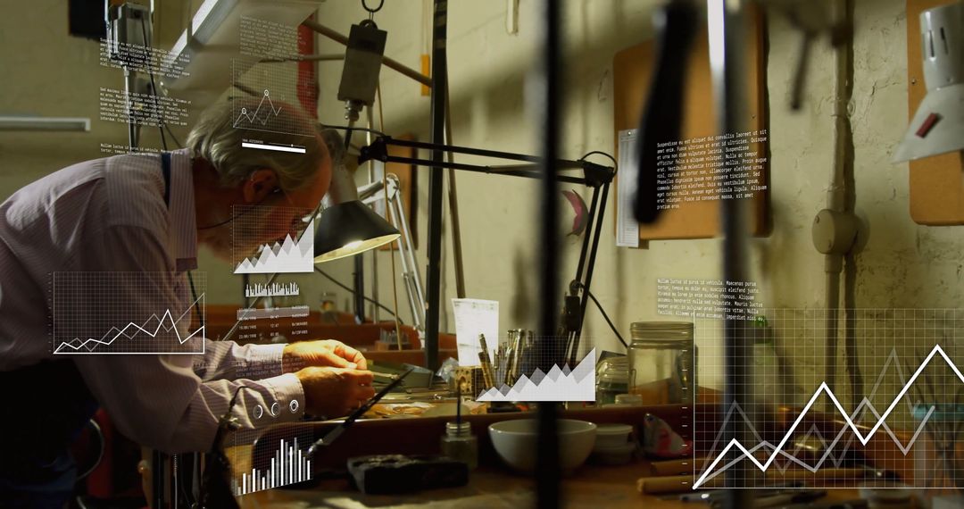 Senior Craftsman Restoring Mechanical Watch with Precision and Skill